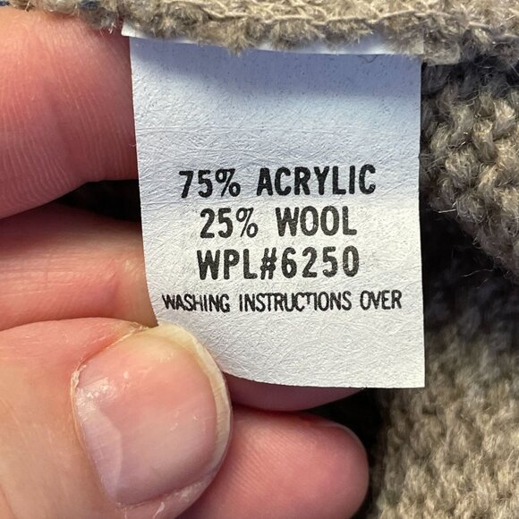 Vintage 90s Academia Old Money Wool Blend Sweater Vest Size M English Country - Picture 9 of 11